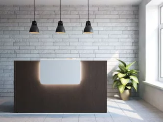 Элемент ресепшн прямой SAL31090104 Венге