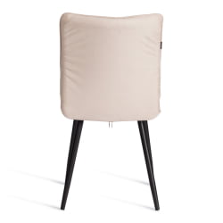 Металлический стул Bari LT, велюр, бежевый/черный, 7, 41х55х89 см