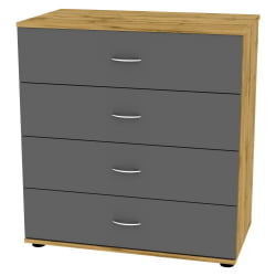 Комод Алиса(К1)856х801х459ручкаскоба96мм(ДВ-Графит) / Алиса(K1)856х801х459ручкаскоба96мм(ДВ-Графит)