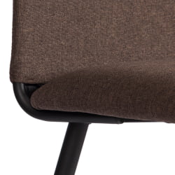 Дизайнерский стул La Rousse NEW, ткань рогожка, коричневый/черный, 3М7-147, 45x55x93 см