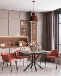 Стол раскладной Marmer 120-180*80*76 см керамика антрацит