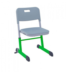 Стул ученический НОМАД В регулируемый по высоте (рост 4-6) Зеленый/Серый / NOMAD V