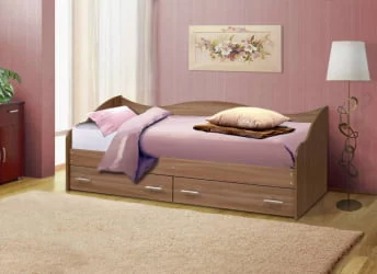 Кровать Софа №1 800*1900 Ясень шимо светлый