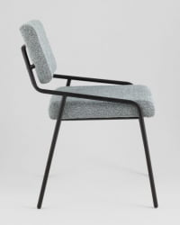 Стул Теллинг шенилл серо-синий