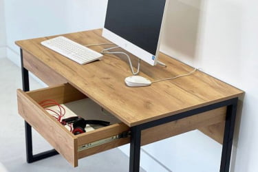 Стол Юниор SMU-01 белое дерево/белый муар