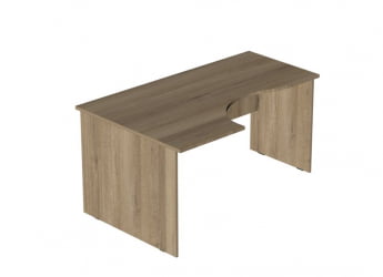 Стол для персонала Р.СКУ-16 (левый) Ясень светлый