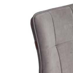 Полубарный стул Bari/Бари велюр, серый, 29, 42х55х99 см