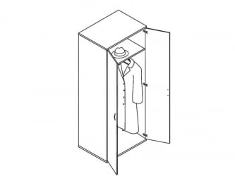 Гардероб IMAGO ГБ-2 Мокачино