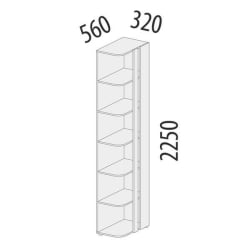 Стеллаж Николь 901.17