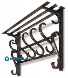 Настенная вешалка в прихожую В 7Н Тёмно-коричневый