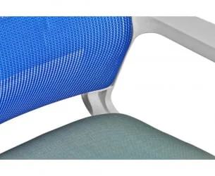 Кресло офисное Бит LB белый пластик Синий