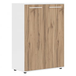 Шкаф с глухими средними дверьми EDIS EMCS 85.1 Дуб Денвер светлый Белый Белый