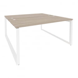 Рабочая станция на О-образном м/к ОНИКС О.МО-Д.РС-2.4.8 Дуб Аттик/Белый / ONIX O.MO-D.RS-2.4.8
