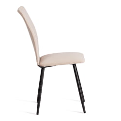 Дизайнерский стул La Rousse NEW, велюр, бежевый/черный, 7, 45x55x93 см