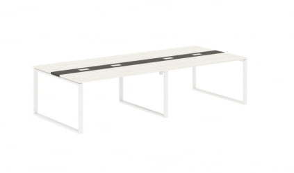 Переговорный стол EDIS EQCT 3114 Ясень Траун Мокко Белый