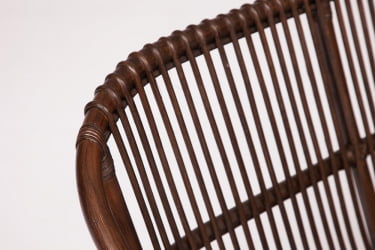 КОМПЛЕКТ NEW BOGOTA ( диван + 2 кресла + стол со стеклом ) /с подушками/ ротанг, кр:61х67х78,5см, дв:108х66х78,5см, ст:D60х56,5см, walnut (грецкий орех)