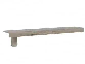 Полка Дуб крафт серый/Дуб крафт белый