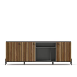 Комод Элиот ЛД 414.070.000 Оникс Серый/Орех фактурный