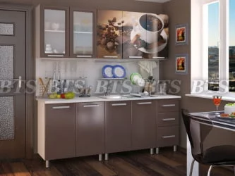 Кухонный гарнитур 2,0 м Люкс Шоколад