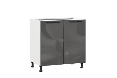 Тумба кухонная 800 Герда ЛД 279.060.000.006 Белый/Антрацит глянец