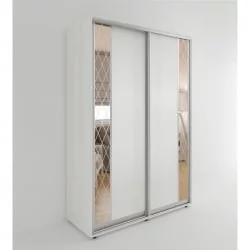 Высокий шкаф-купе Акцент-Вера ДР 1400х600 Выбеленное дерево