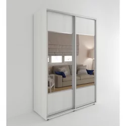 Шкаф-купе Акцент-Дуэт Д 1600х600 Выбеленное дерево