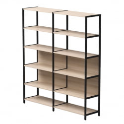 Набор стеллажных систем Everprof EVO №6 Дуб Соната Черный