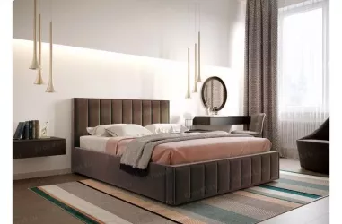 Кровать двуспальная из дерева Вена 1800 ПМ Мора коричневый