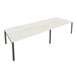 Переговорный стол (2 столешницы) Метал Сйстем Б.ПРГ-2.5 Наварра/Антрацит / Metal System