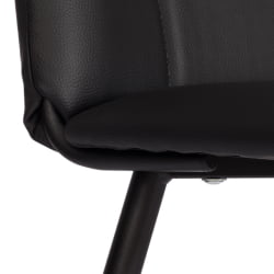 Металлический стул Asti TREND, экокожа, черная, 47х54х86 см