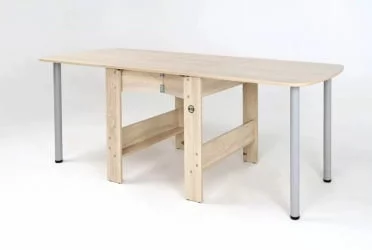 Овальный стол Оригами Ясень Шимо светлый