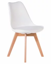 Стул обеденный DOBRIN JERRY SOFT Белый W-02