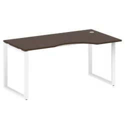 Стол криволинейный правый на О-образном м/к МЕТАЛ СЙСТЕМ БО.СА-1 Пр Венге/Белый / METAL SYSTEM
