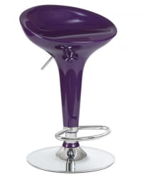 Стул барный DOBRIN BOMBA (фиолетовый металлик) 2 шт