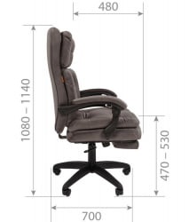 Кресло руководителя CХАИРМАН ДОМ (Хоме) 442 Темно-серый / CHAIRMAN (Home)