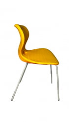 Стул универсального назначения АУРА (рост 6) Желтый/Каркас полимерный хром / AURA