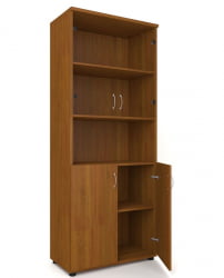 Шкаф для документов с прозрачными стеклами Р.Ш-4СБ Крафт золотой