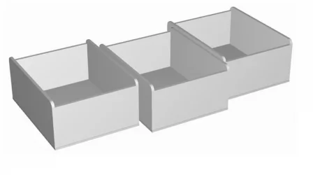 Ящик для детской кровати RooRoom VK-111 Белые