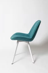 Стул для гостиной К 21 white Бирюзовый (К 21\б)