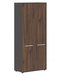 Шкаф с глухими дверьми EDIS EHCS 85.1 Дуб Денвер темный Белый Мокко
