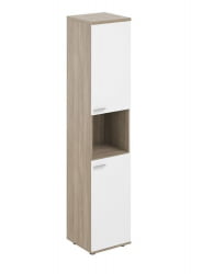 Шкаф для книг Sigma SG.866.OD.WH.WH.R Дуб темный Белый