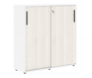 Шкаф с дверьми-купе EDIS EMC 1343 Ясень Траун Черный Белый