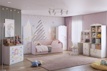 Письменный стол с ящиками Чудо MDW-05 Белый рамух