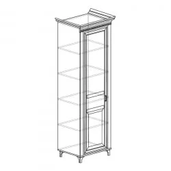 Шкаф для одежды 1-дв Марлен 472