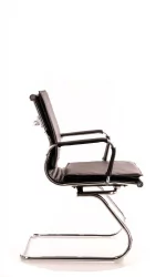 Кресло для посетителей Нерей CФ экокожа Черный / Nerey CF