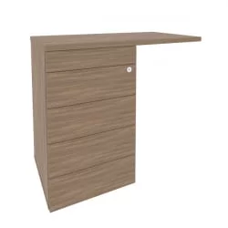 Тумба приставная (ТИП-ОН) (универсальная л/пр) ОНИКС О.ТПУ-4 ТИП Дуб Аризона / (TIP-ON) ONIX O.TPU-4 TIP