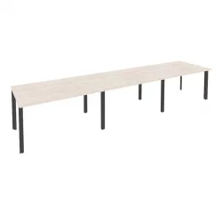 Стол переговорный (3 столешницы) ОНИКС О.МП-ПРГ-3.3 Денвер Светлый/Антрацит / ONIX O.MP-PRG-3.3