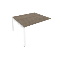 Проходной наборный элемент переговорного стола Metal System Б.ППРГ-3 Вяз/Белый