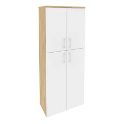 Шкаф высокий широкий ONIX O.ST-1.8 Тиквуд Светлый/Белый