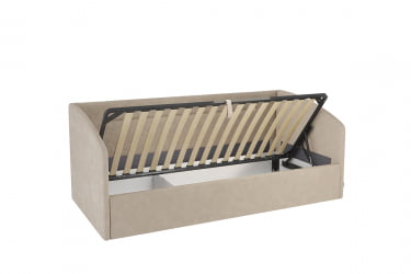 Кровать  0.9 Альба (Софа) КМ.S-16 капучино (велюр)